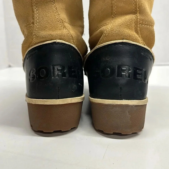 Sorel Tivoli IV Snow Boots Tall Lace Up Boot Shoes Waterproof Black Tan Size 7 - Picture 7 of 10